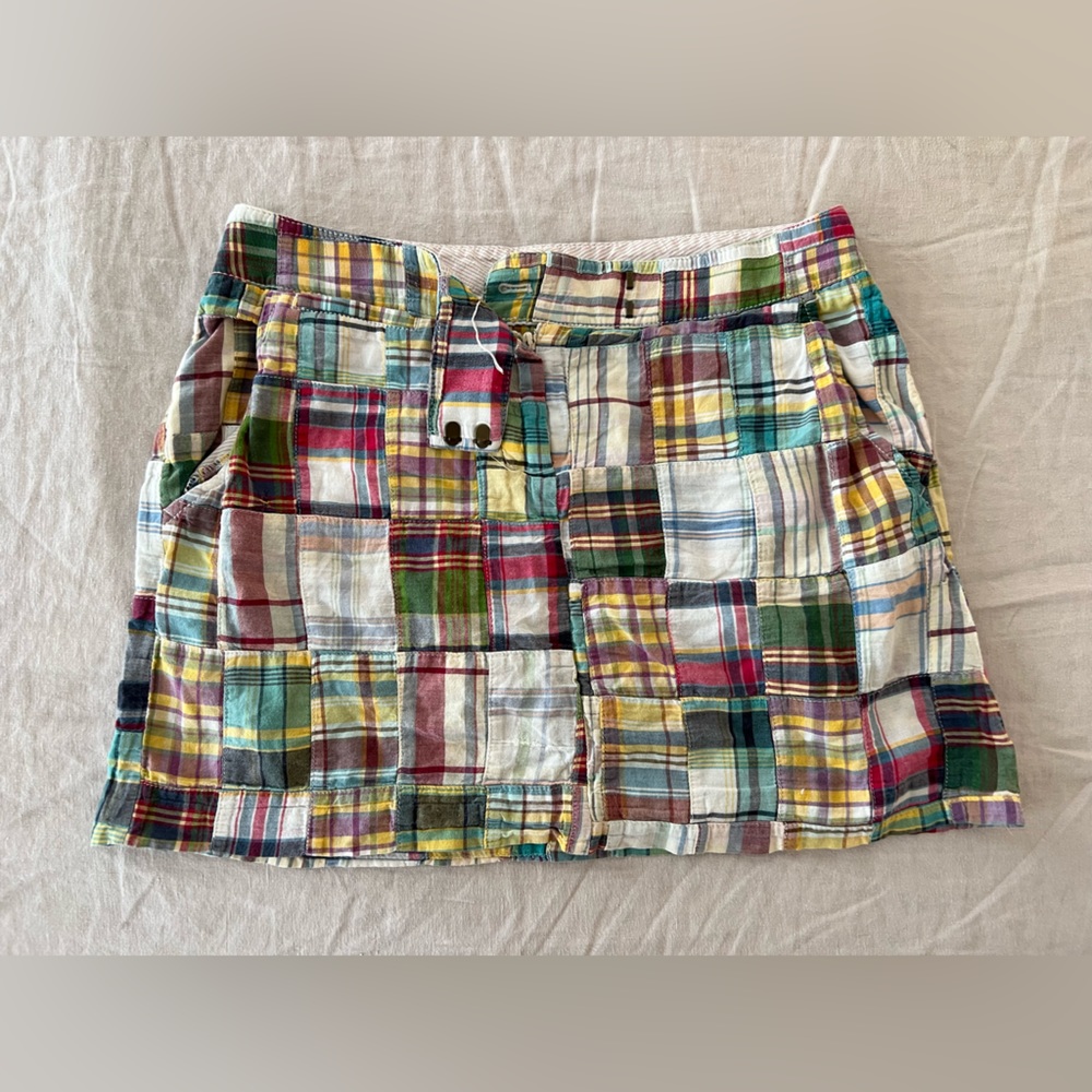 Jcrew plaid mini skirt